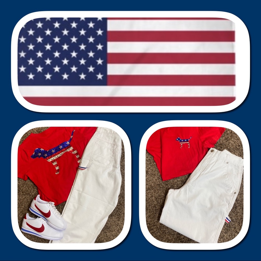 NWOT White Carpenter Style Capri Pants 🇺🇸
